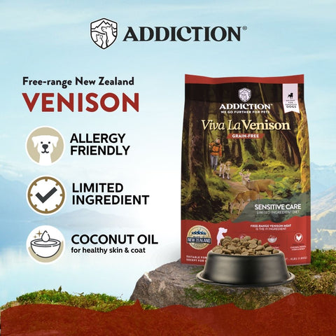 Viva La Venison Dry Dog Food - Trial Pack Bundle of 5 (60g x 5)